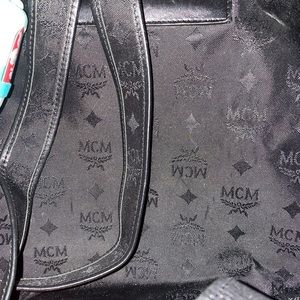 MCM backpack all black in euc